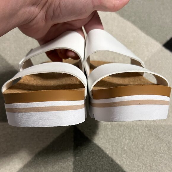 REEF White Platform Cushion Vista Sandals Women's Size 8 - Picture 5 of 11